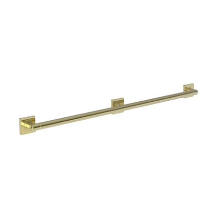 Newport Brass Two Post 42" Grab Bar in Polished Brass  Uncoated (Living), 45" L, Solid Brass 2040-3942-03N